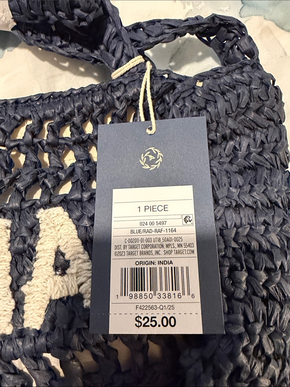 Navy Blue “Ciao” Bag - Picture 6 of 8